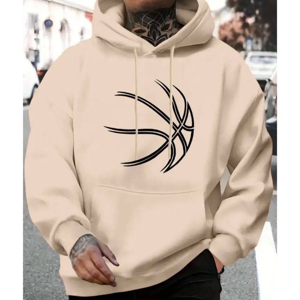 Blusa Moletom Canguru BASQUETE Unissex Masculino e Feminino Blusa de Frio Estampado