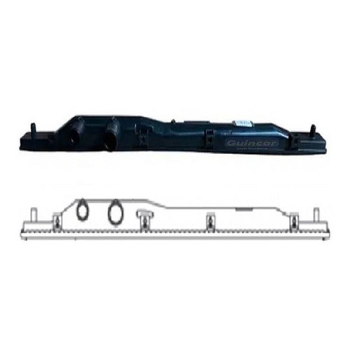 Caixa De Radiador New Civic Superior 06/2011 48x699mm