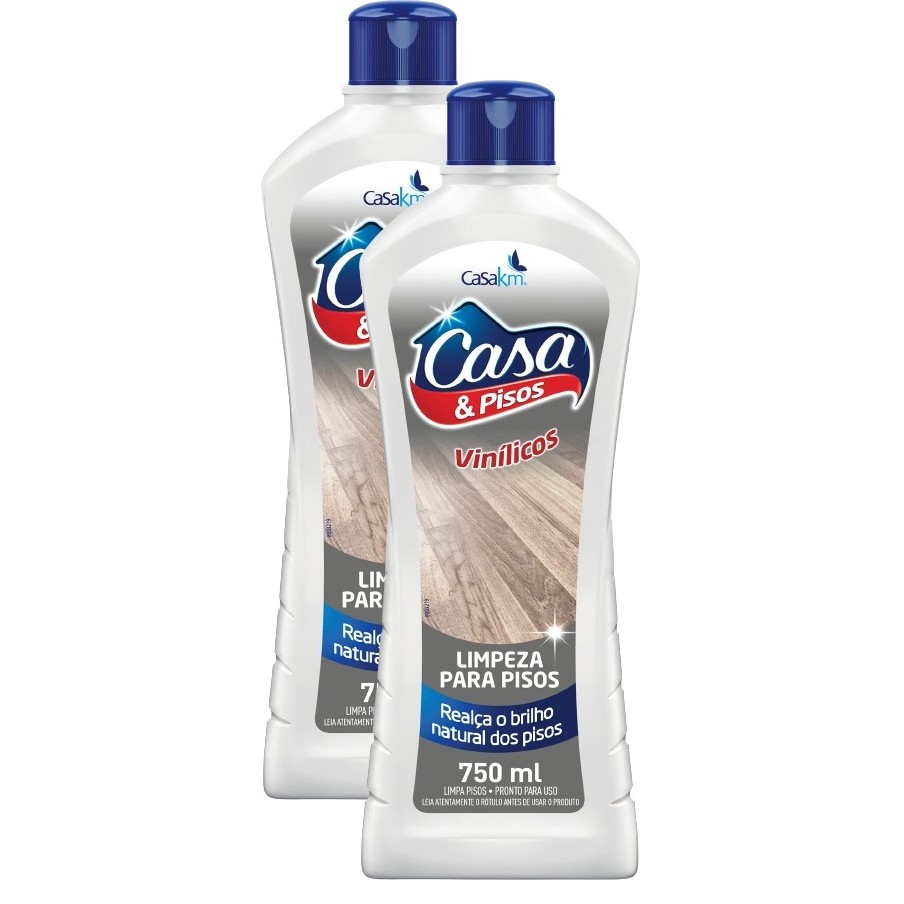 Kit 2 Limpador Para Pisos Casa e Pisos Vinilicos 750ml