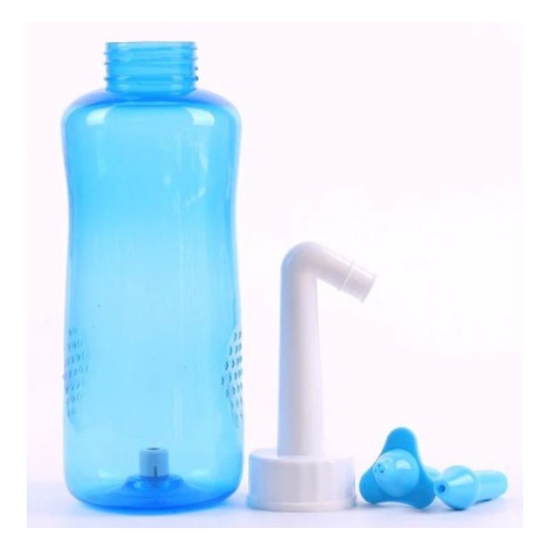 Higienizador de Lavagem Nasal - Ducha Garrafa 300 ml com 2 Bicos