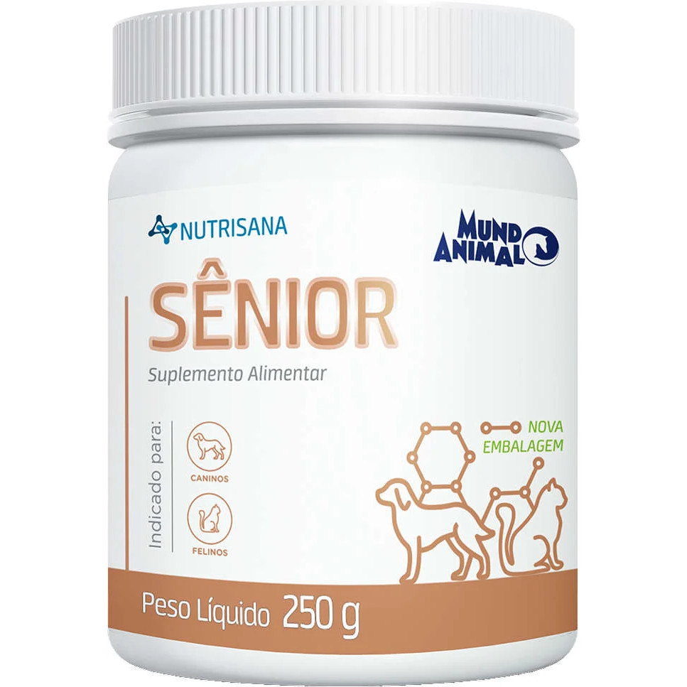 Suplemento Alimentar Mundo Animal Nutrisana Sênior 250g em Oferta na Shopee