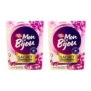 Kit 2 Unidades Perfurmador de Roupa Sachê Harmonia Mon Bijou em Oferta na Shopee