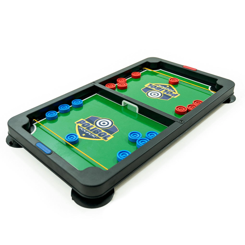 Mesinha de Totó 68cm Infantil Brinquedo Mesa de Futebol de Botão Polibol