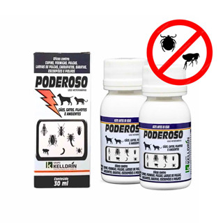 KIT 2 PODEROSO PULVERIZAÇÃO 30ML PULGAS CARRAPATOS PIOLHOS FORMIGAS CUPINS em Oferta na Shopee