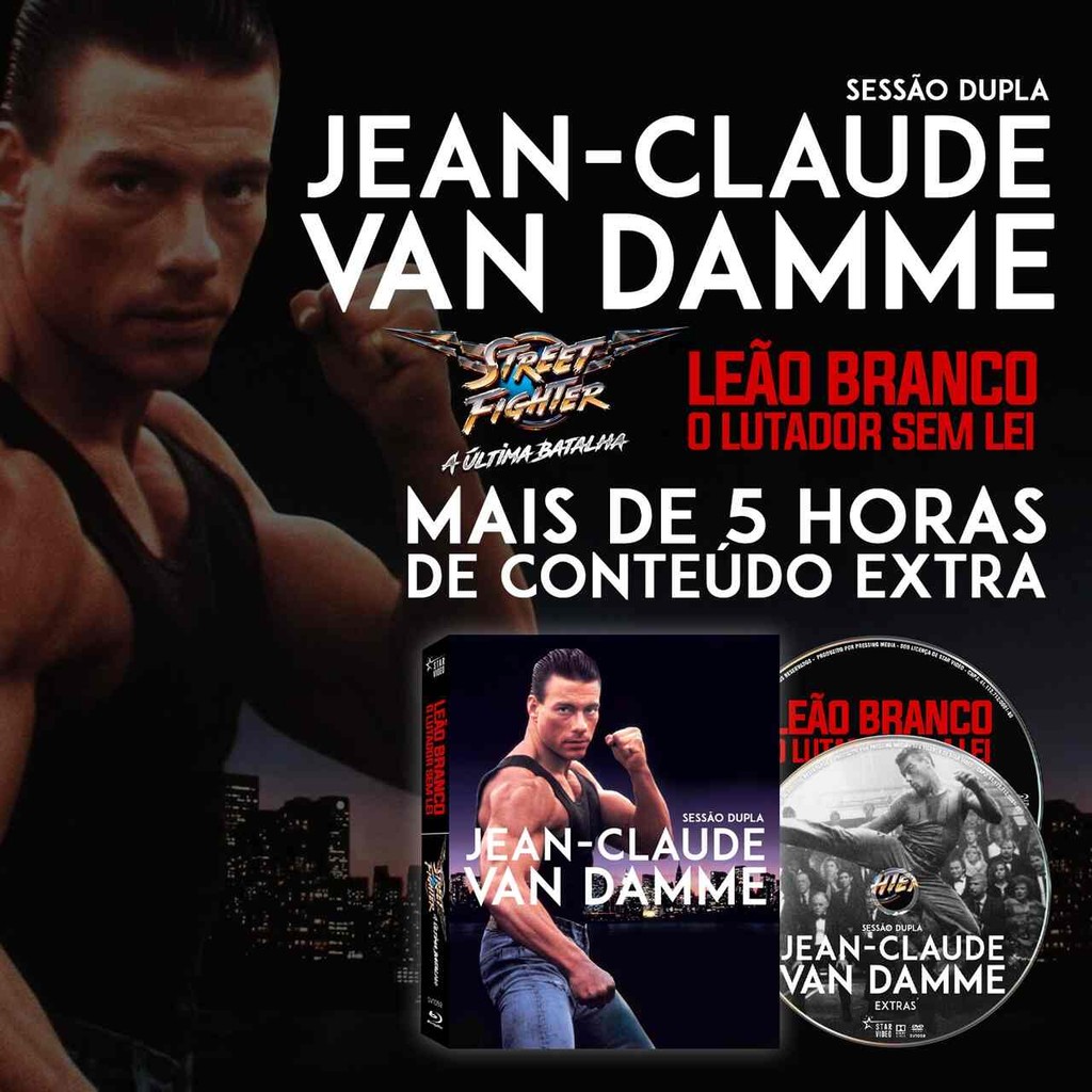 Blu-ray Leão Branco + Street Fighter Jean-Claude Van Damme