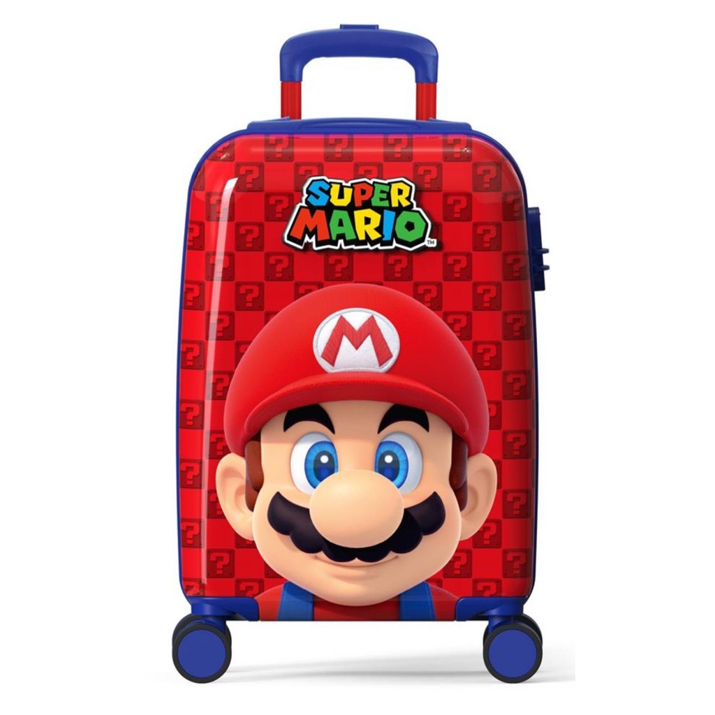 Mala Malinha Escolar Bordo ABS Super Mario Rodinhas 360 Original