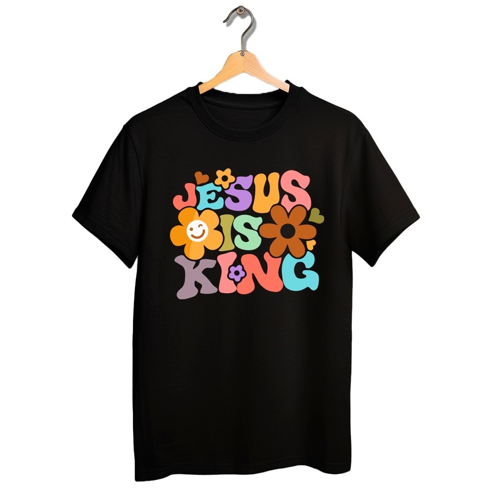 Camiseta camisa blusa Infantil Juvenil 100% Algodão Florzinha Jesus em Oferta na Shopee