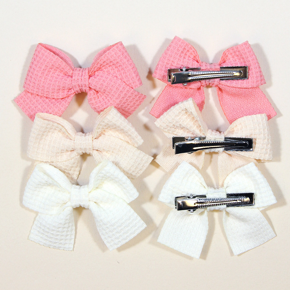 6/10 Pçs/Set Moda Nova Bonito Bowknot Grampos De Cabelo Para Crianças Artesanais Meninas Acessórios Atacado — imagem 2 de 2