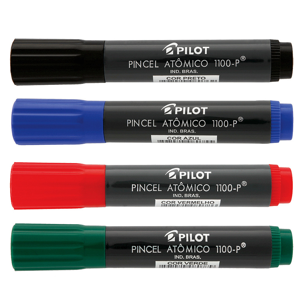 Kit Pincel Atômico Pilot 1100-P 4 Cores