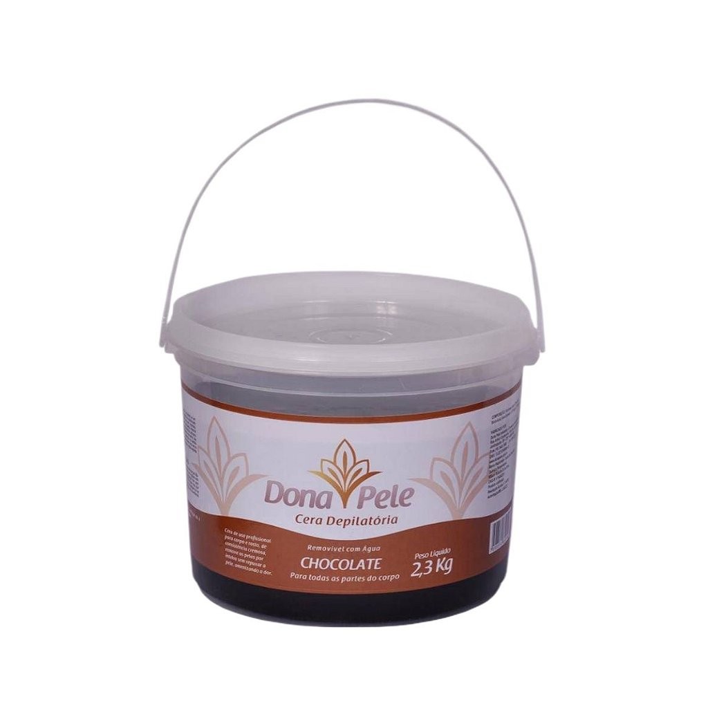 Cera Depilatoria Hidrossoluvel Chocolate Dona Pele - 2,3kg em Oferta na Shopee