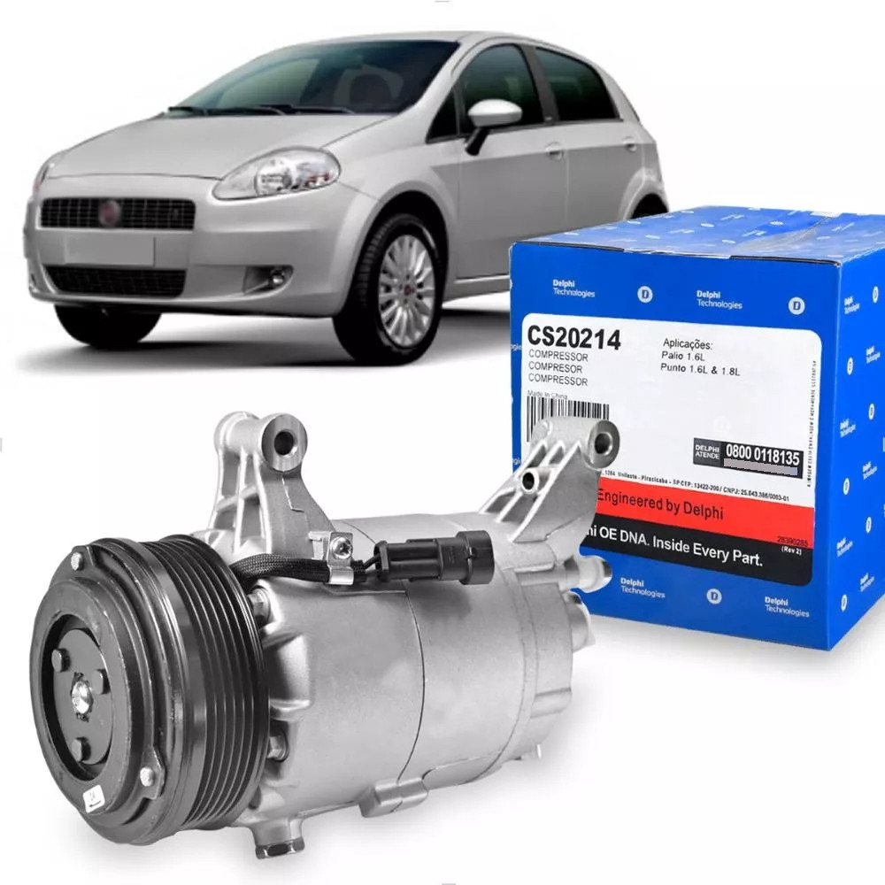 Compressor Ar Punto 1.6/1.8 2008 A 2012 Original Delphi em Oferta na Shopee