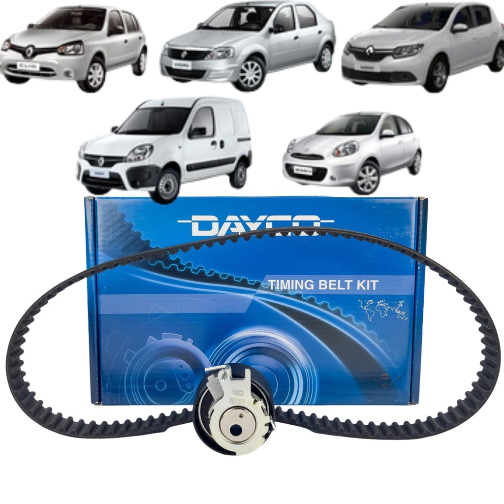 Kit Correia Dentada Distribuição Motor D4D 1.0 16V - Renault Clio / Logan / Kangoo / Sandero / Twingo - Nissan March - P em Oferta na Shopee