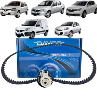 Kit Correia Dentada Distribuição Motor D4D 1.0 16V - Renault Clio / Logan / Kangoo / Sandero / Twingo - Nissan March - P em Oferta na Shopee