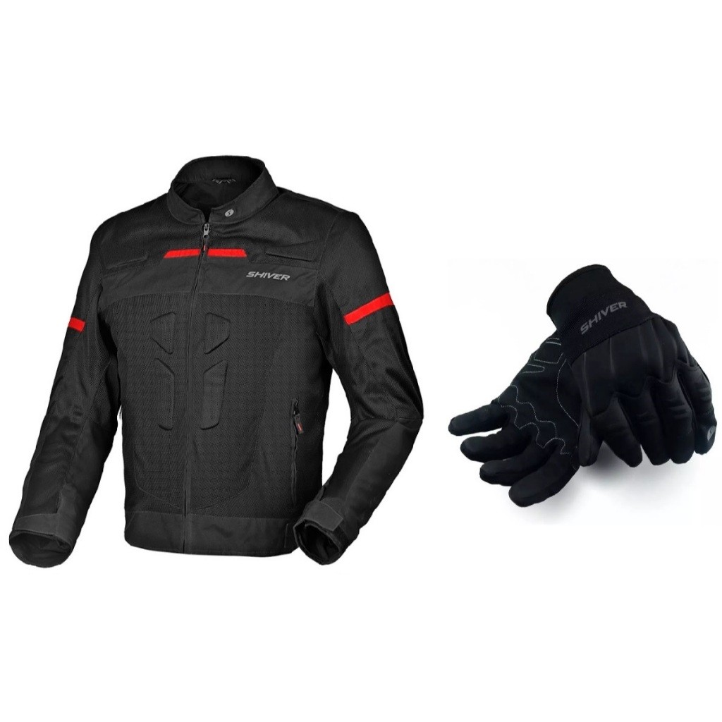 KIT JAQUETA MASCULINA MOTO MOTOQUEIRO VENTILADA RACING TIPO X11 TEXX RONIN MODELO 2025 TOP + 1 PAR DE LUVA ROCKET SHIVER