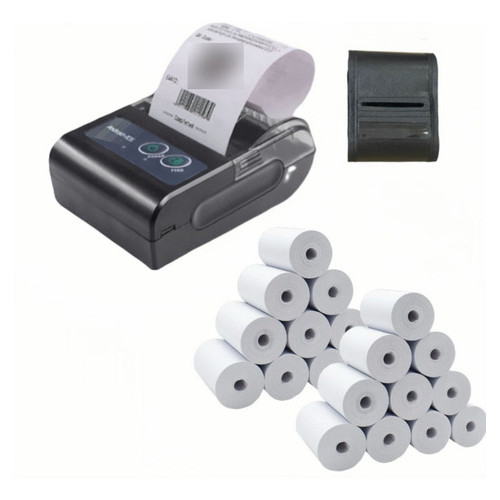 Mini Impressora Bluetooth Termica 58mm + 20 Bobinas Lisa em Oferta na Shopee
