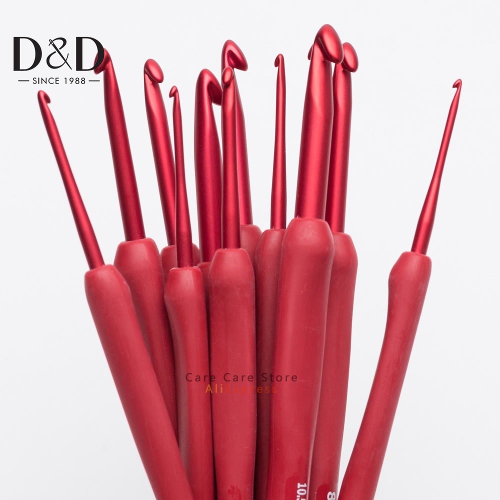 9pcs Conjunto De Agulhas De Crochê Tulipa Etimo . Acessórios Tulip Red Crochet DIY Tecidos À Mão