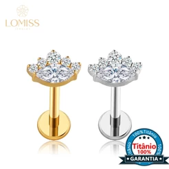Piercing Orelha Tragus Helix Labret Olho Titânio Zircônia