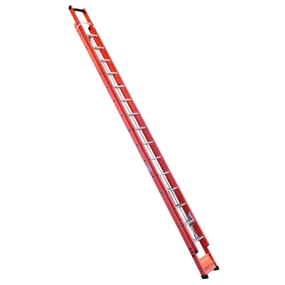Escada Aluminio e Fibra de Vidro Extensível 8,4 Metros Profissional 27 Degraus com Catraca - Home & Living