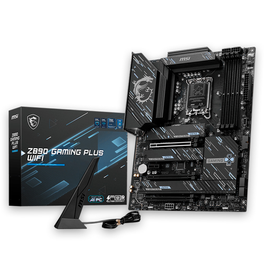 PLACA MÃE MSI Z890 GAMING PLUS WIFI DDR5 INTEL LGA - 1851 911-7E34-002