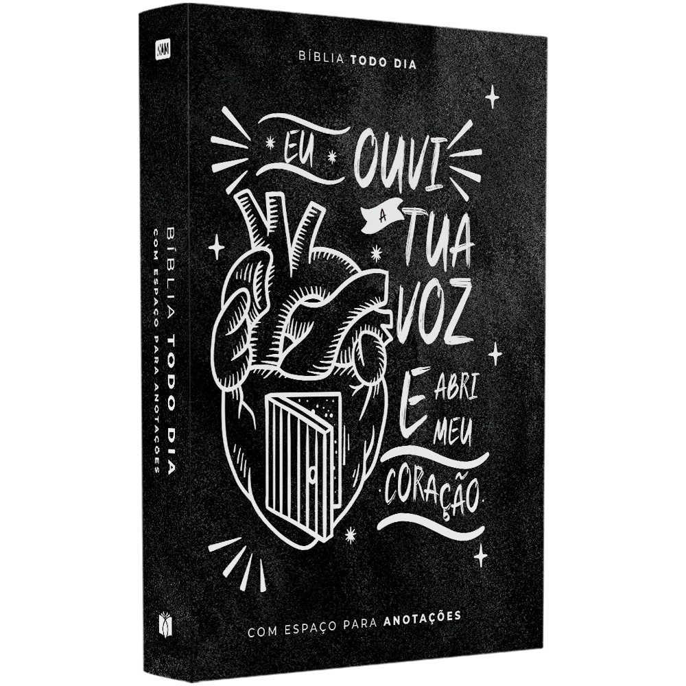 Bíblia Todo Dia com Espaço para Anotações | AM | Letra Normal | Capa Dura Ouvi a Tua Voz - Books & Magazines
