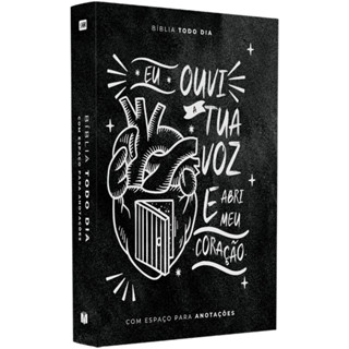 Bíblia Todo Dia com Espaço para Anotações | AM | Letra Normal | Capa Dura Ouvi a Tua Voz em Oferta na Shopee