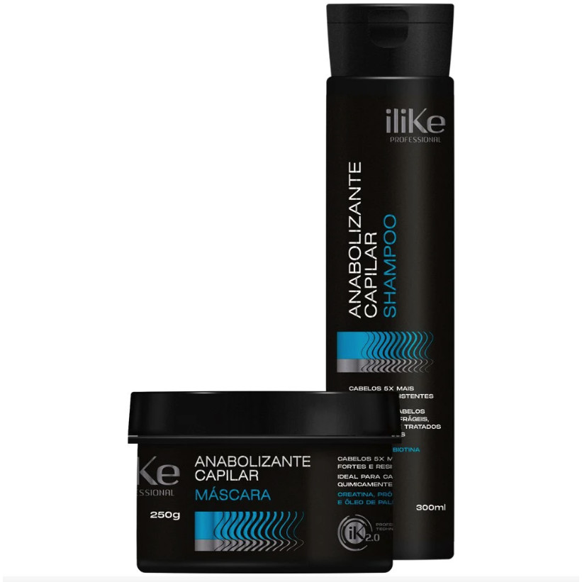 ILIKE ANABOLIZANTE CAPILAR KIT RECONSTRUÇÃO - 02 PRODUTOS