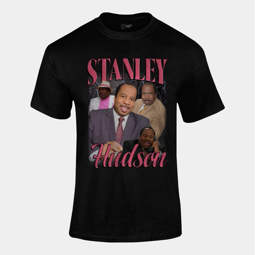 Camiseta Algodão Unissex - The Office Stanley Hudson - Graphic Tee Tshirt Casual Versátil Alta Qualidade