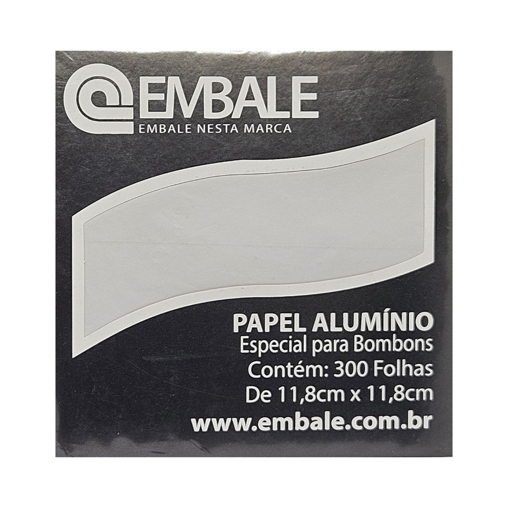 Papel chumbo 11,8x11,8cm para Trufa 300fls branco embale