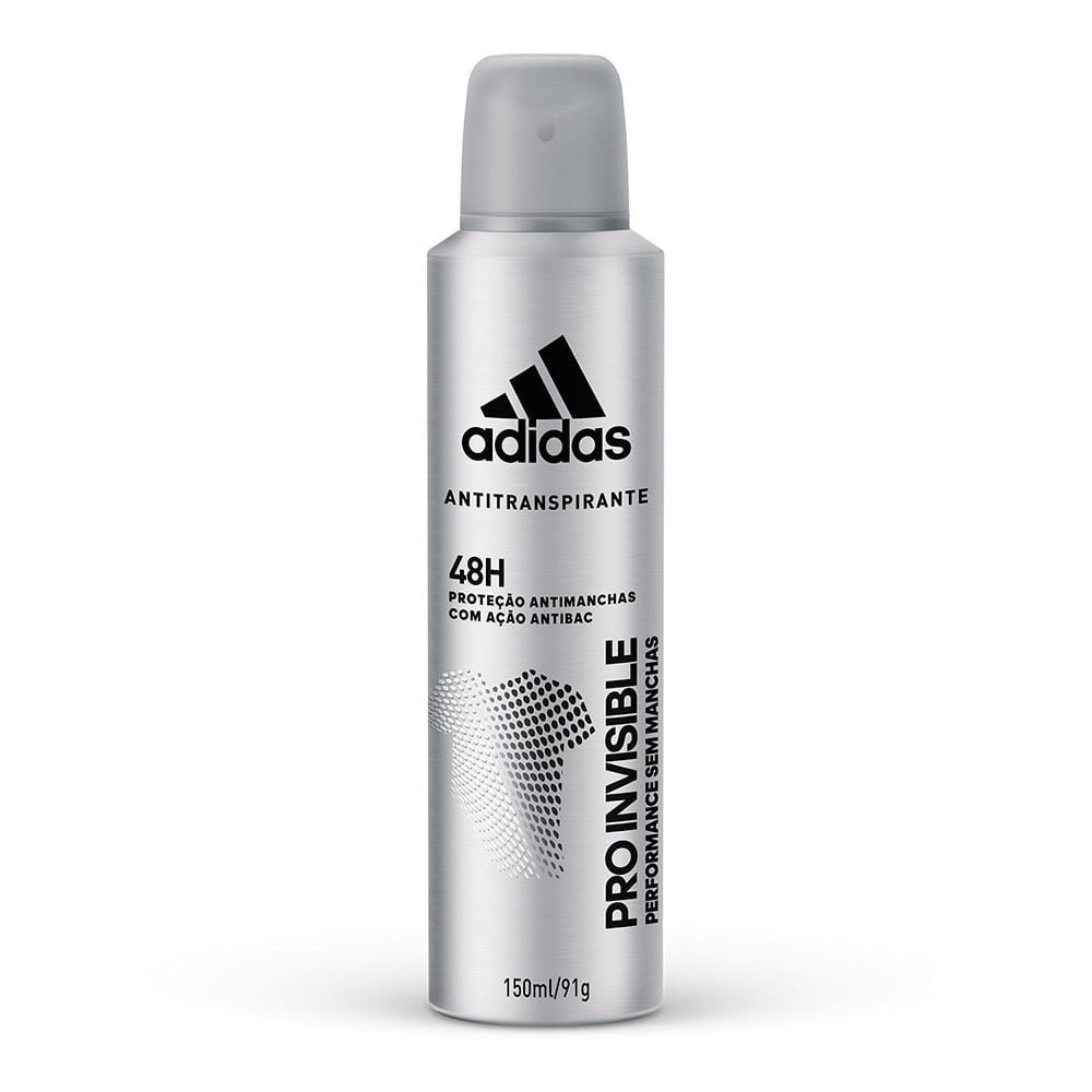 Desodorante Adidas Aerosol Masculino Invisible 150ml em Oferta na Shopee