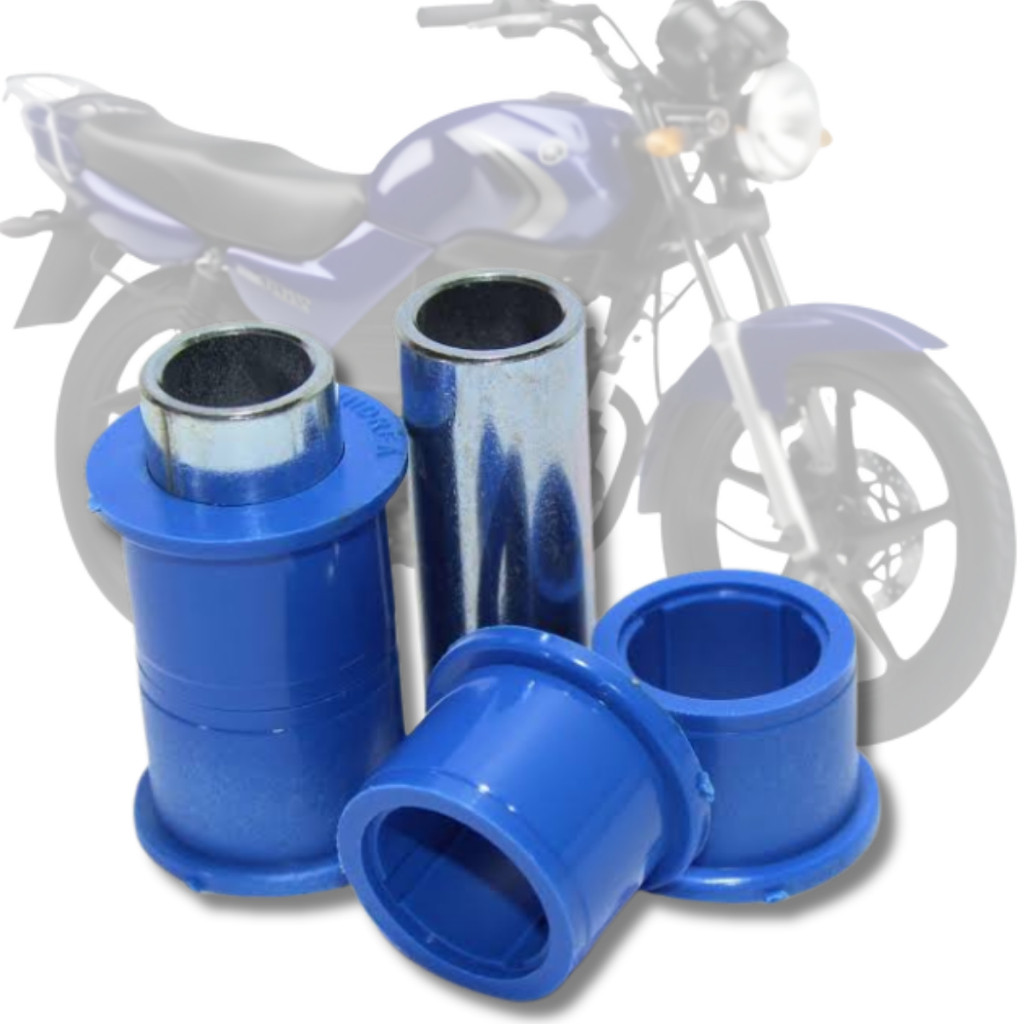 Bucha Balança Garfo Quadro Elastico Yamaha Ybr 125 Factor 125 - Kit 4 Peças
