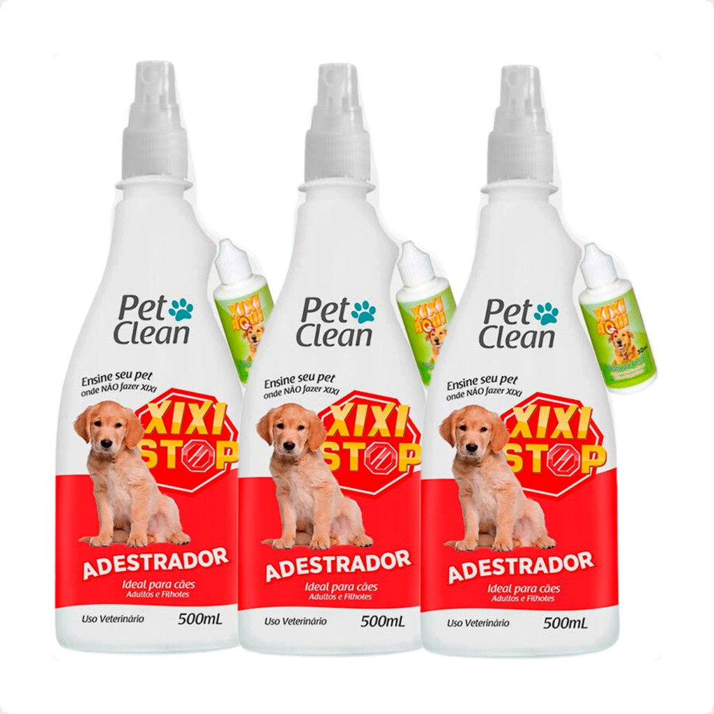 Kit 3 Educador Sanitário Pet Clean Xixi Stop + Pipi Certo para Cães em Oferta na Shopee