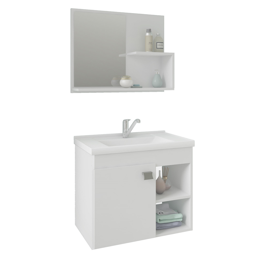 Conjunto para Banheiro com 1 Porta e Cuba Bia Mgm - Home & Living
