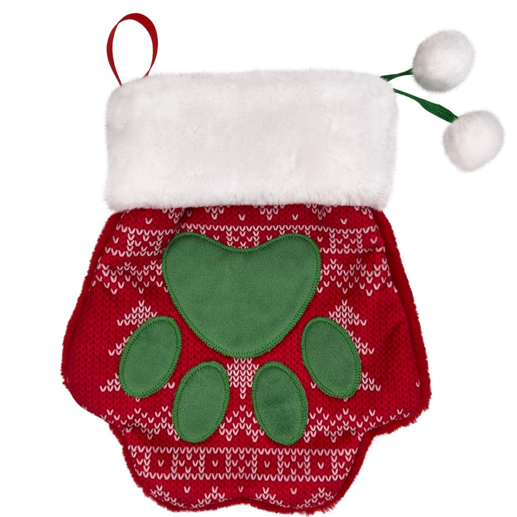 Pelucia Kong Holiday Stocking Paw Brinquedo Meia Recheavel Para Cachorro
