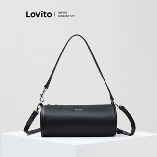 (Lovito Refine) Bolsa de ombro pequena retrô de metal simples elegante para mulheres L111FD009 em Oferta na Shopee