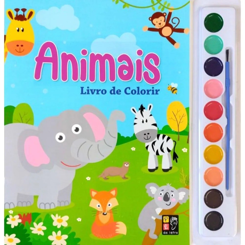 Aquarela - Livro De Colorir - Animais