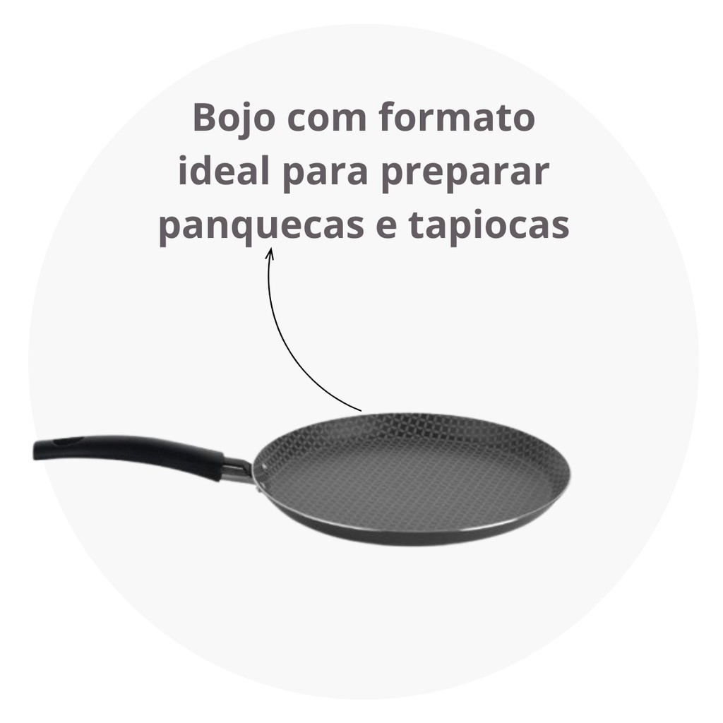 Frigideira Antiaderente Gourmet 22cm – Ideal para Panquecas e Tapiocas Multiflon em Oferta na Shopee