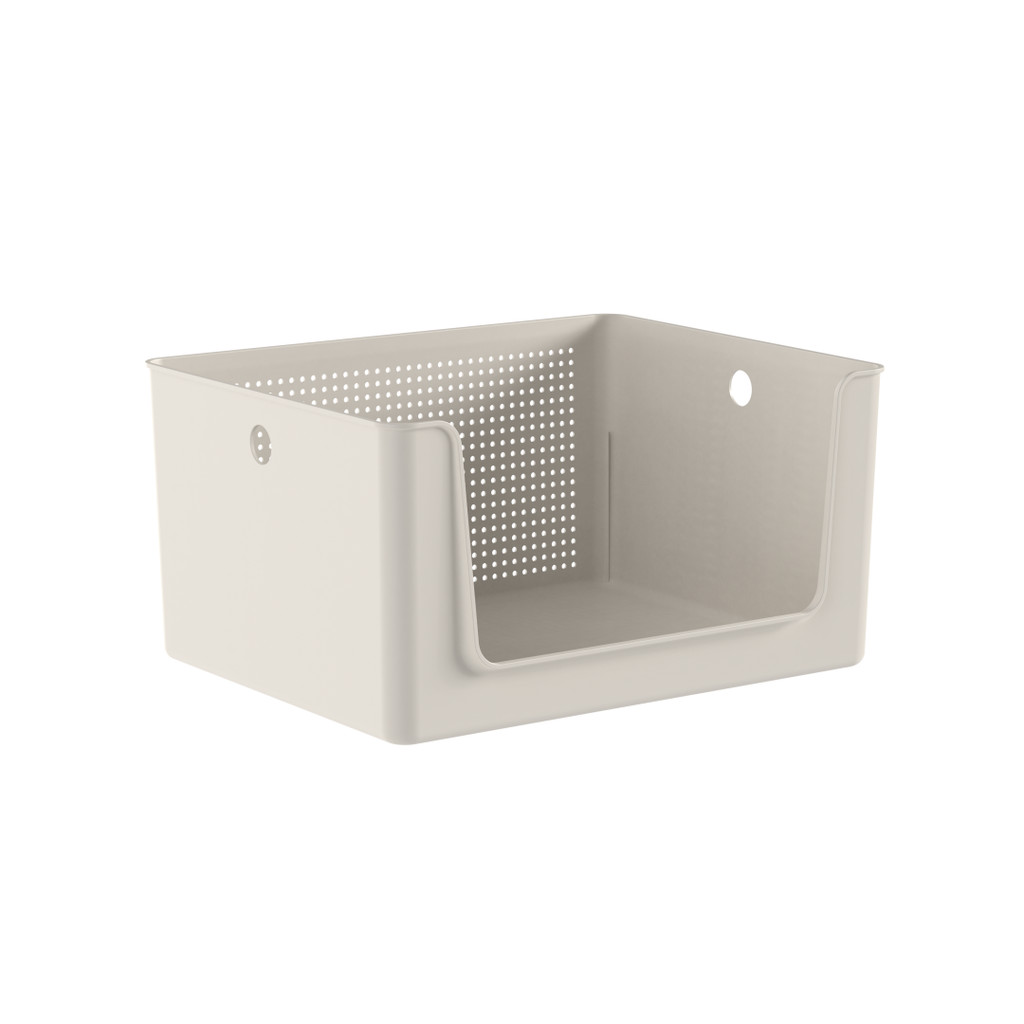 Cesto Organizador com Abertura Frontal Flow Ou 16 Litros 34 x 27 x 17,4 cm