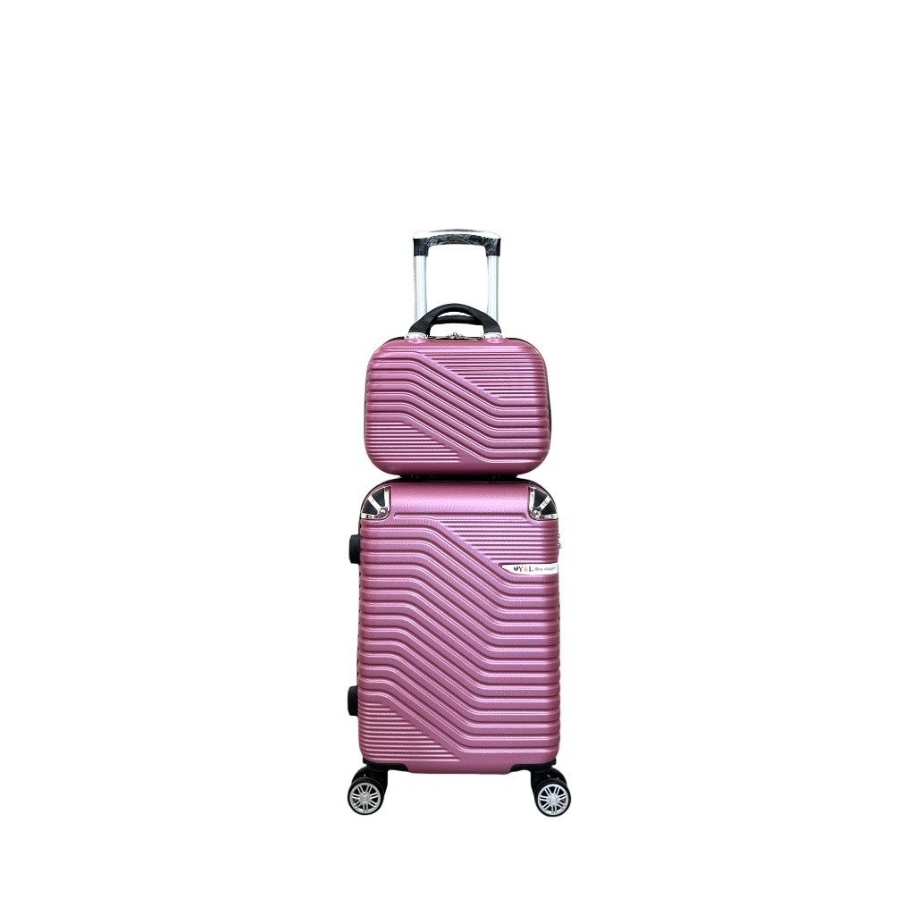kit de Mala De Viagem 10 KG   4 Roda Gira 360 Grau Fibra + Frasqueira   SKU:4567