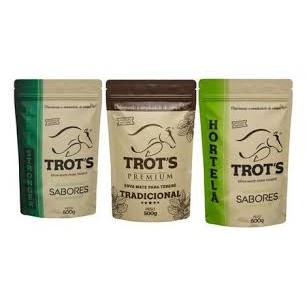 03 Pacotes de Erva Mate Premium TROTS Tradicional - Hortelã - Menta Stronger