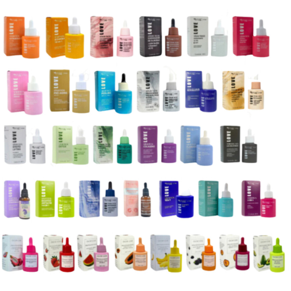 Linha completa Sérum Facial Max Love 30ml Skincare Cuidados com a Pele Beleza Feminina