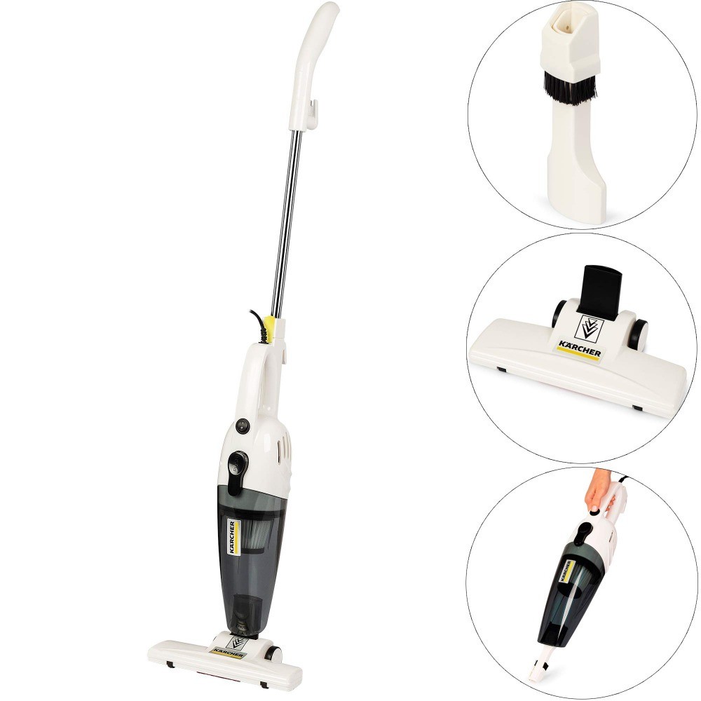 Aspirador de pó 2 em 1 portátil e vertical 1000W filtro hepa VCL 1 Karcher