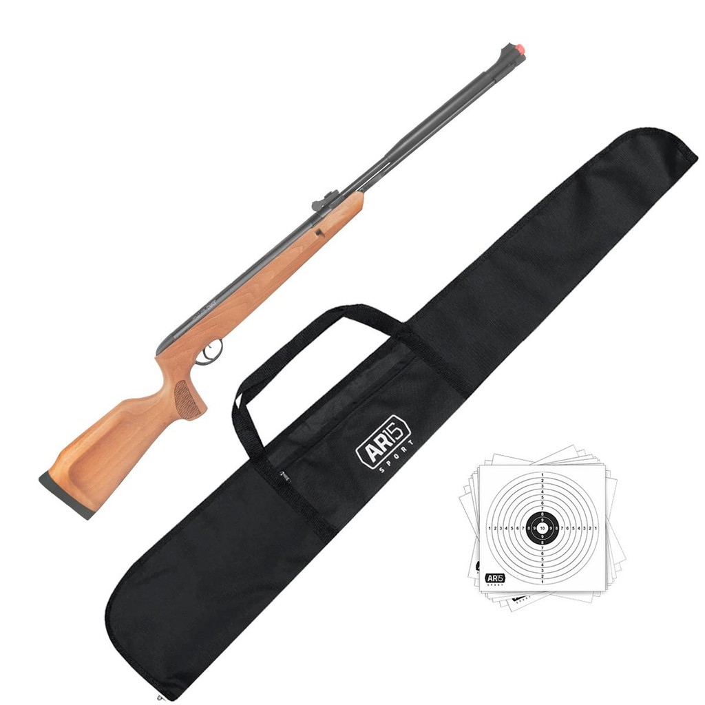 Carabina de Pressao 4.5 Naja 2.0 Tag Madeira Nitro 60Kg