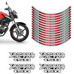 Adesivo De Roda Moto Yamaha Factor 150 Vermelho Refletivo