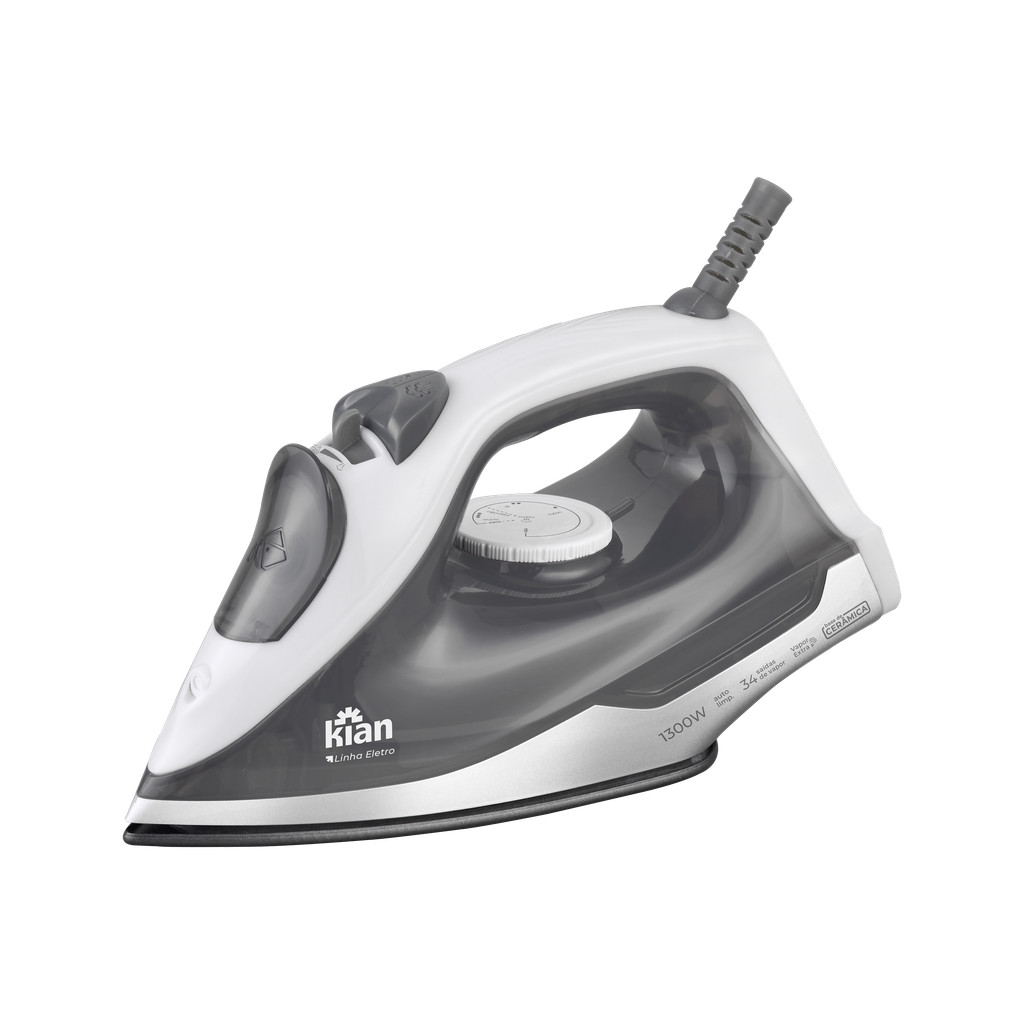 Ferro De Passar Roupas À Vapor Spray Cerâmica 127V 1300W - Kian