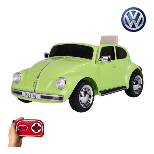 Mini Carro Brinquedo Elétrico Fusca Verde Som Luzes Controle 110v/220v em Oferta na Shopee