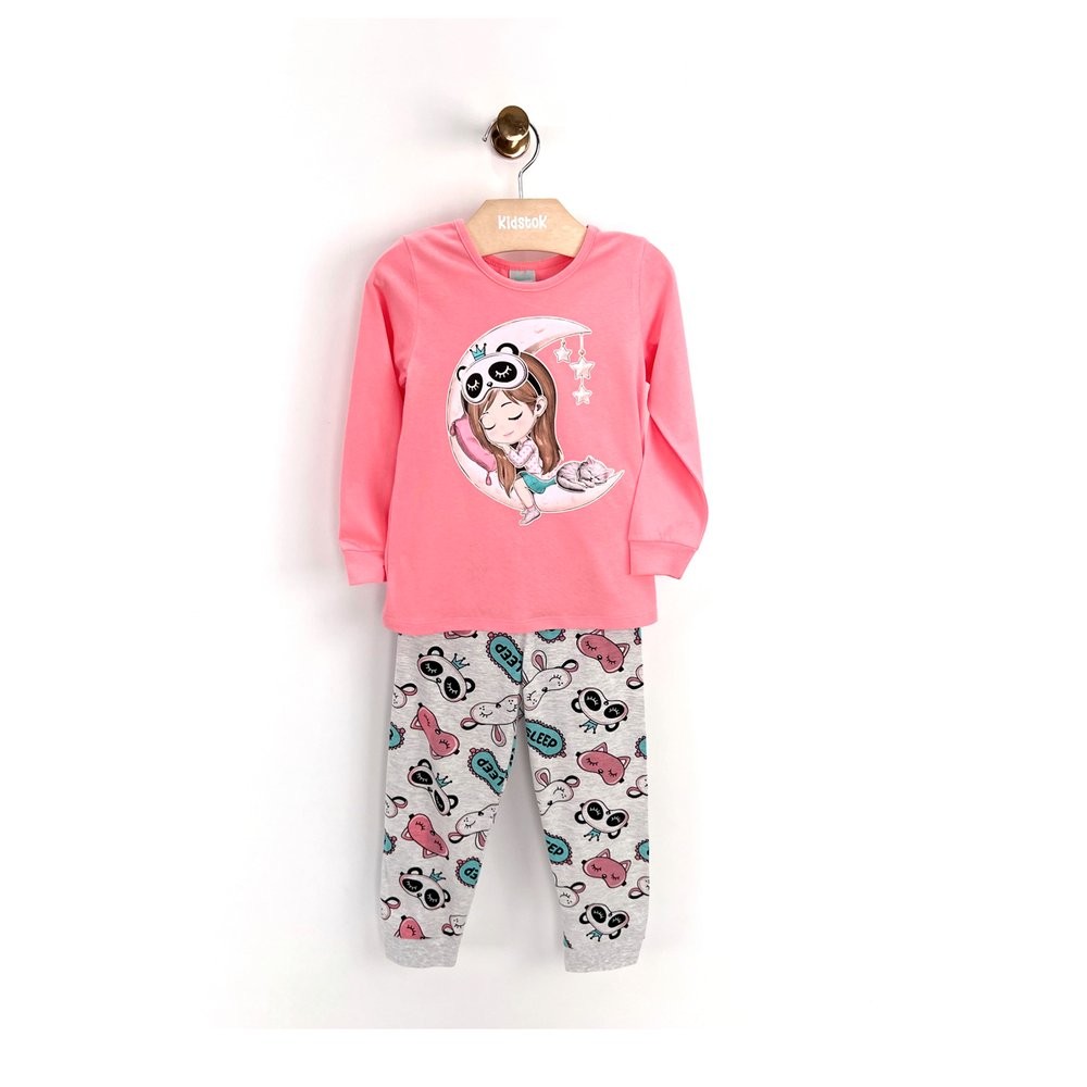 Pijama Menina Manga Longa Soneca Lua Brilha no Escuro - Kyly em Oferta na Shopee