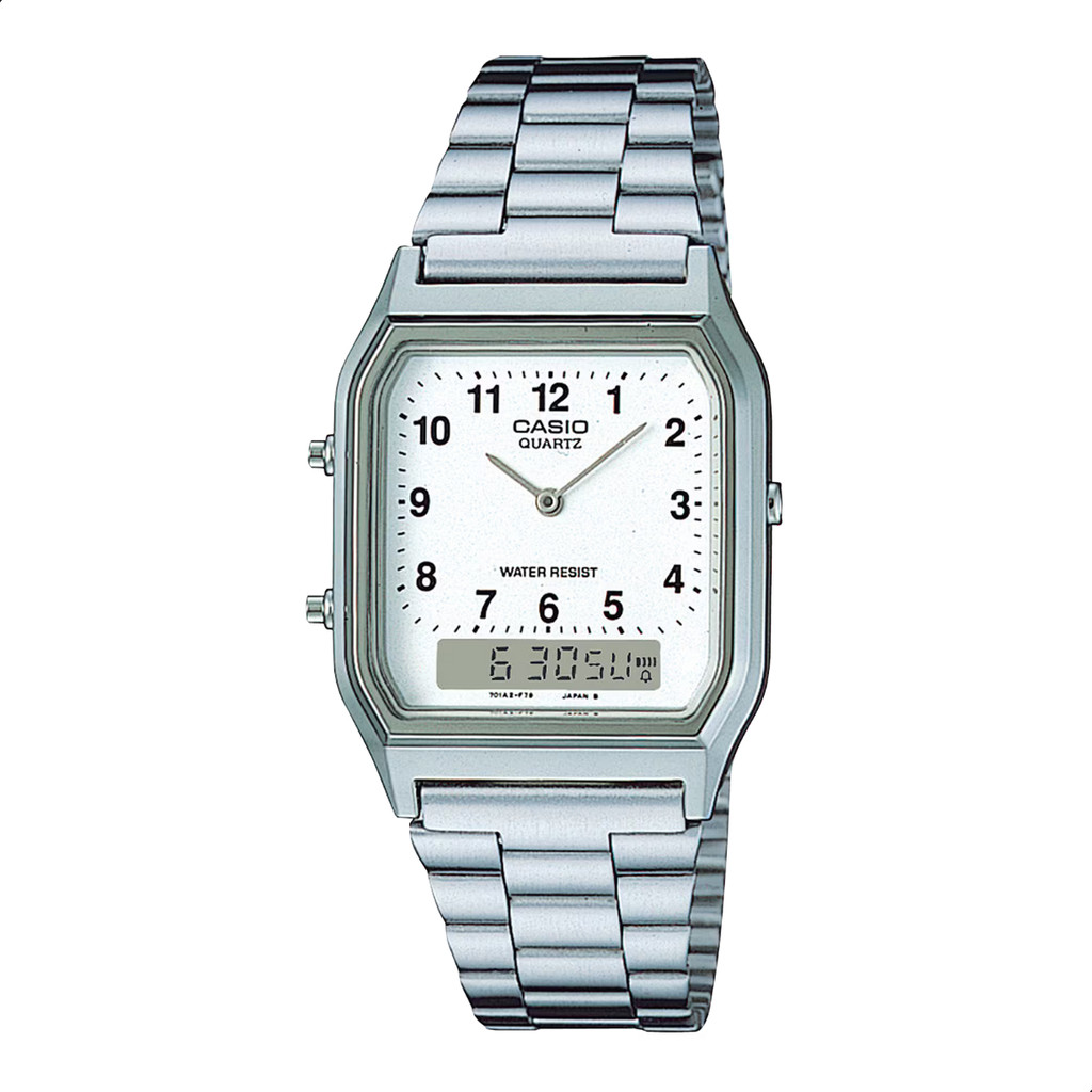 Relógio Casio Unissex Vintage Anadigi AQ-230A-7BMQ