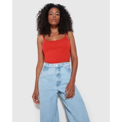 Blusa Cropped Feminina Decote Redondo Em Malha Algodão - ENFIM