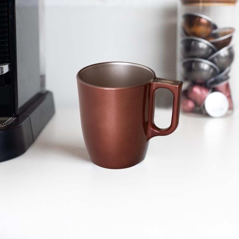 Caneca Wolff de Vidro Opalino Flashy Vermelha 250ml - Home & Living