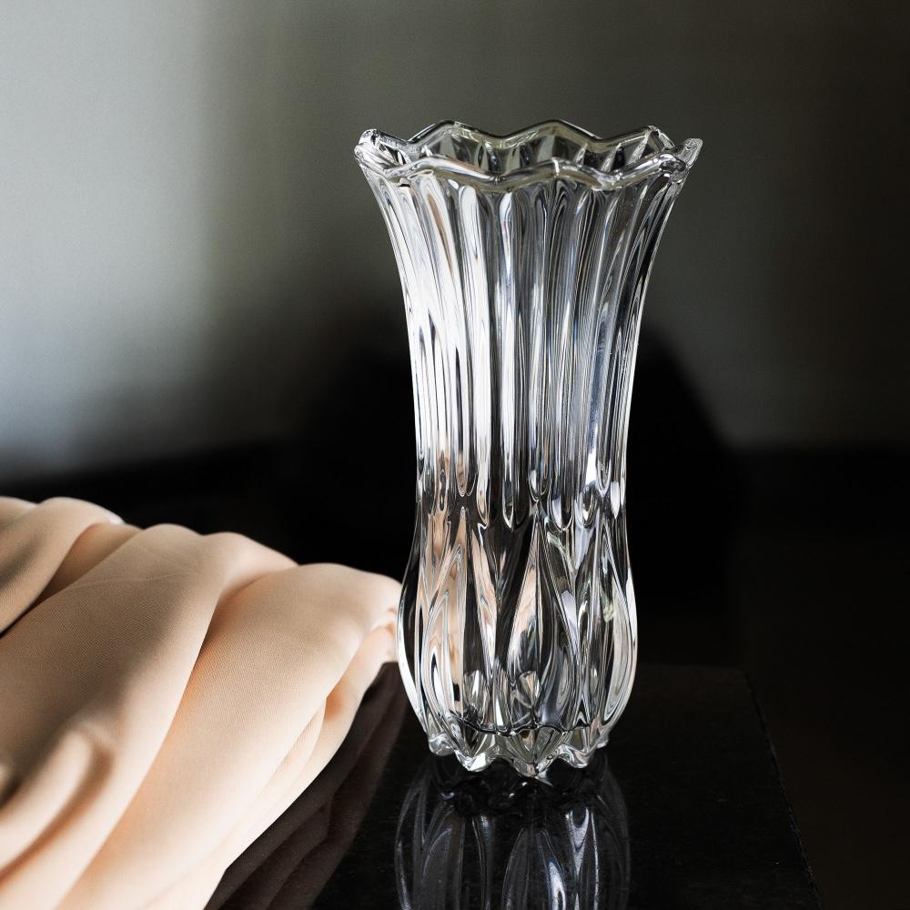 Vaso Wolff Tulipa de Vidro 10cm x 10cm x 19cm